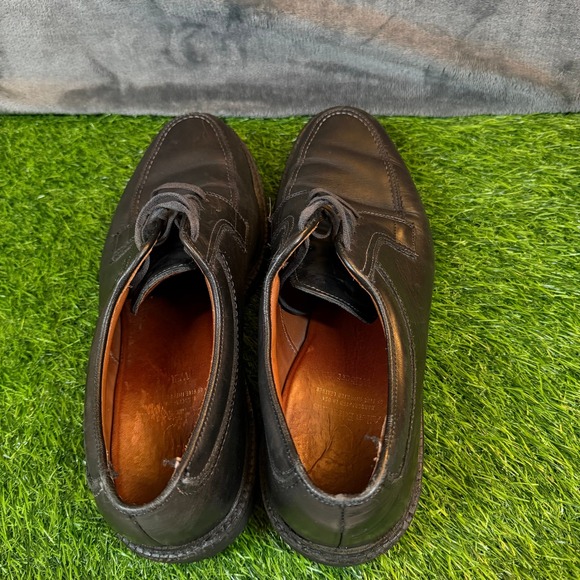 Allen Edmonds Wilbert Oxford Shoes Mens Size 11 Black Leather Split Toe Derby